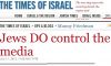 Israeli Newspaper: "Jews DO Own the Media"